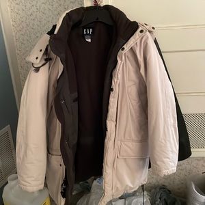 Mens Gap winter jacket fleece lined. Size XS